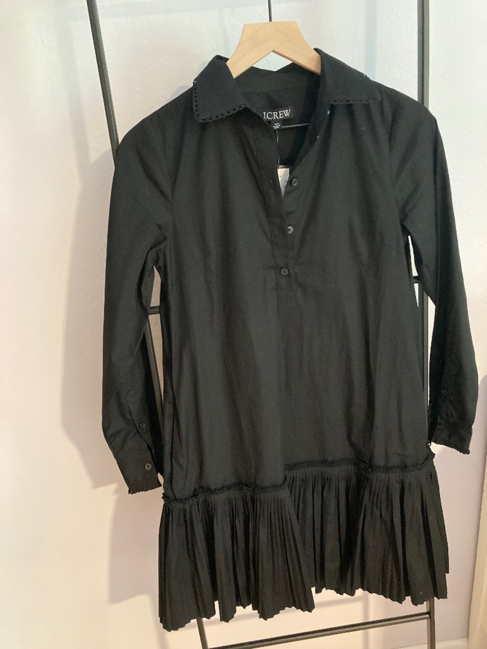 NWT J.crew Amelia shirt dress in cotton poplin xxs